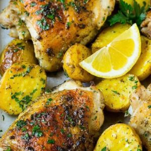 Greek Chicken and Roasted Potatoes