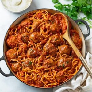Spaghetti w/Turkey Meatballs